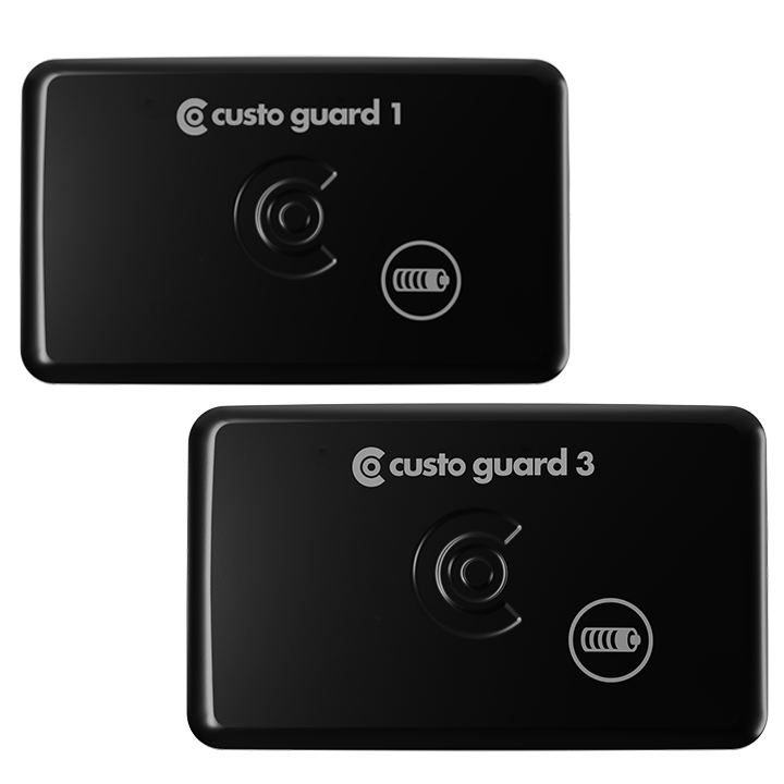 custo guard 1 und custo guard 3 in der Frontansicht auf transparentem Hintergrund