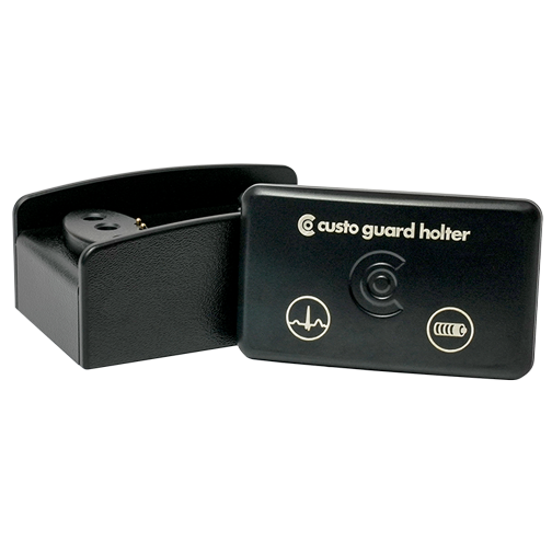 Ladestation custo base 1 mit angelehntem custo guard holter